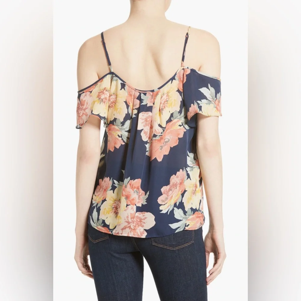 Joie Adorlee Silk Off the Shoulder Top size L - Picture 2 of 8